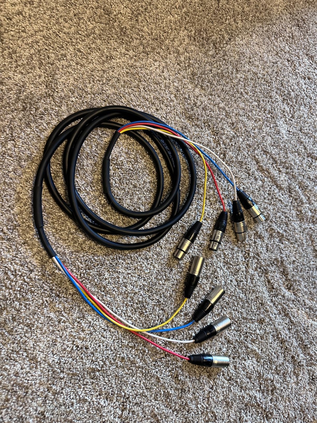 Cable Matters 4-Channel XLR Male to Female Snake Cable/Short XLR Snake Cable - 3ft, Professional Audio Connectivity with Shielding and Color-Coded Channels customer photo 2