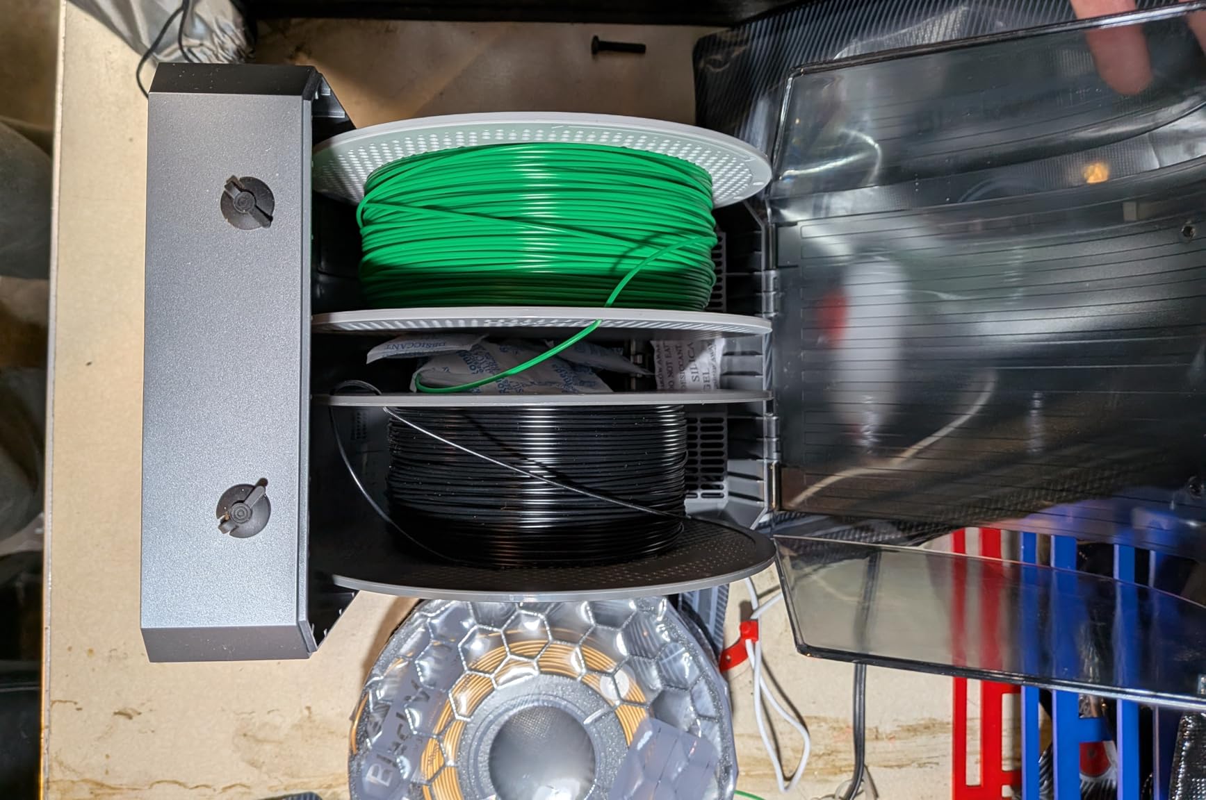 2026 New Official CREALITY Space Pi Filament Dryer Plus, 2 Spools Double 360° 160W PTC Fast Heating 3D Printer Filament Dryer Box, 4''LCD Touch Screen, One-Key Set Filament Drying for PLA PETG ABS TPU customer photo 2