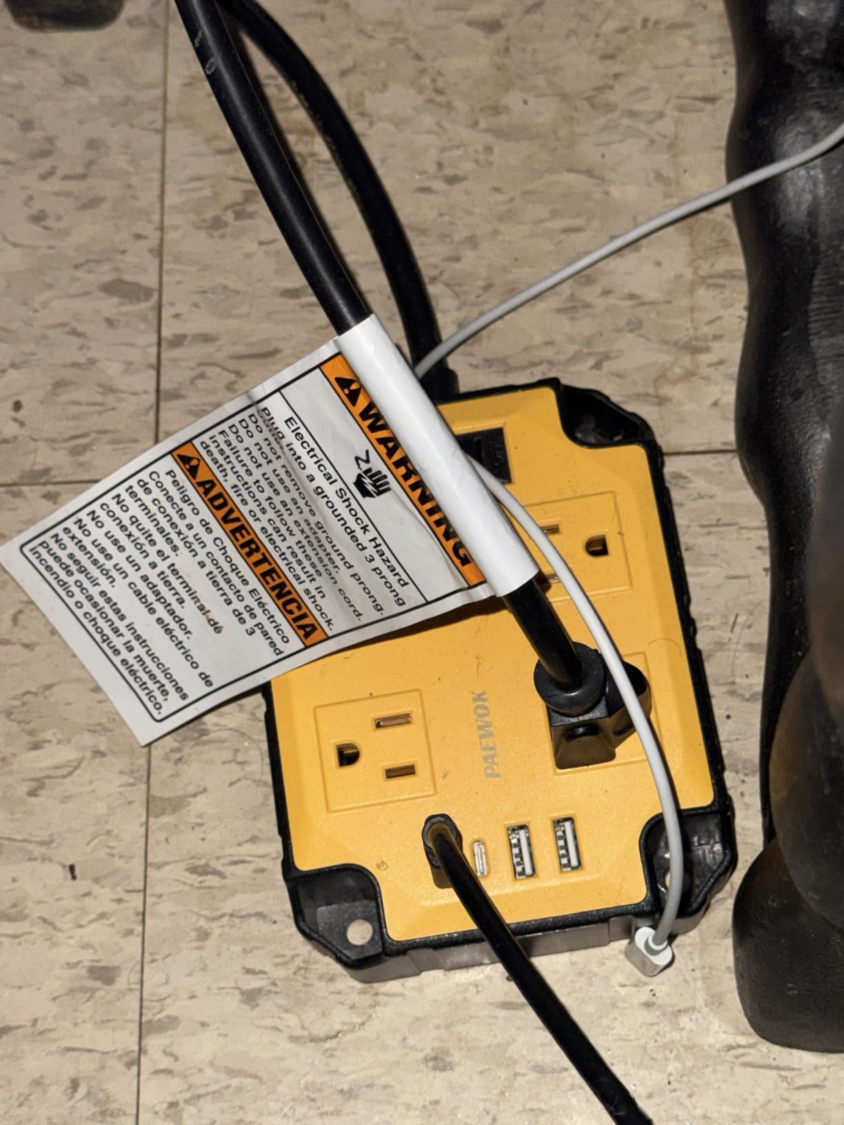 8-Outlets Heavy Duty Power Strip with 4 USB Ports(2 USB-C), Industrial Magnetic Surge Protector Power Strip 15 Amps/1200 Joules, 6.5 Ft Multi-Plug Electric Extension Cord for Workshop Garage customer photo 1