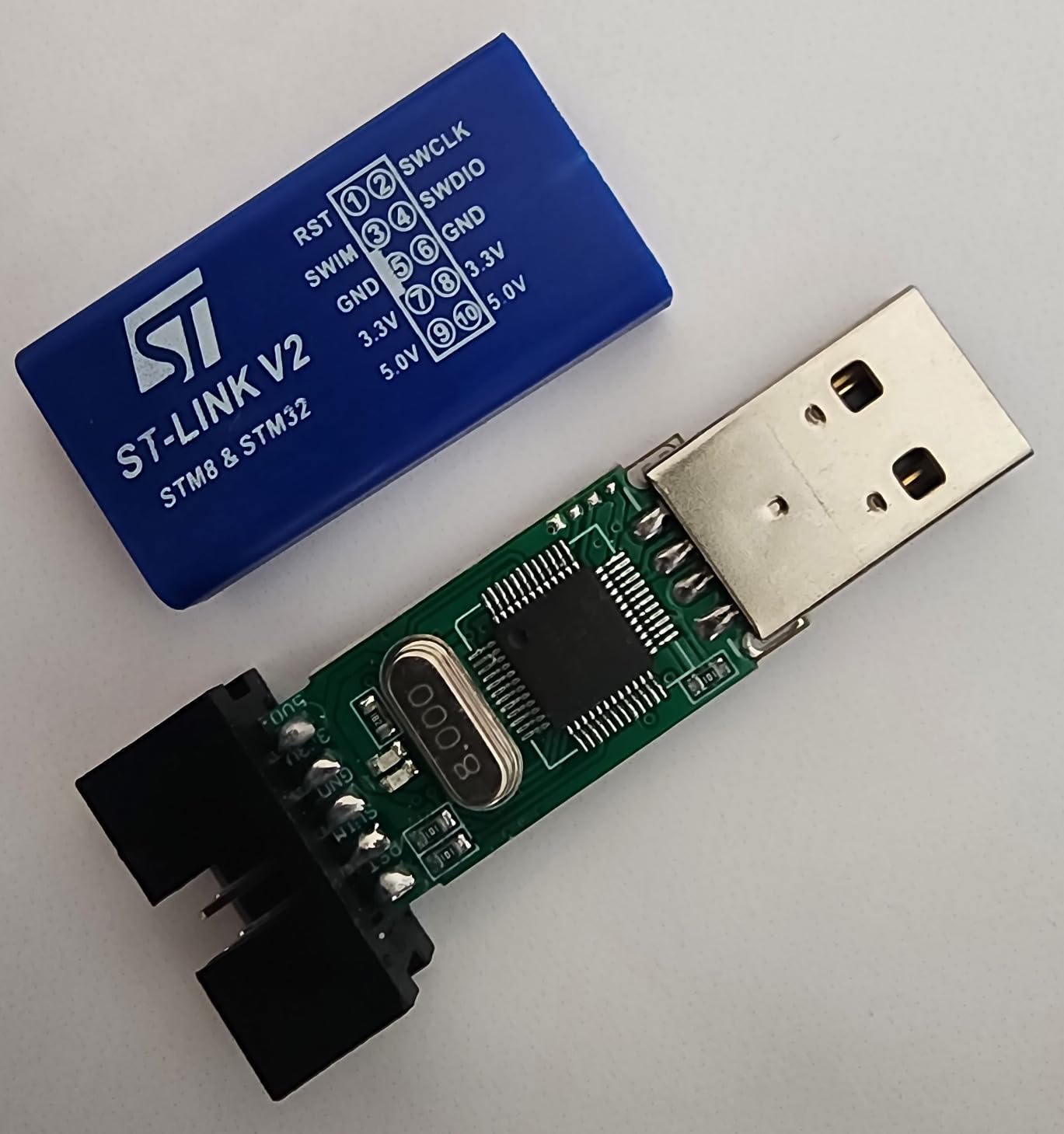 AITRIP 1PCS ST-Link V2 Emulator Downloader Programmer STM32F103C8T6 STM8 STM32 with Cable (Random Color) customer photo 1