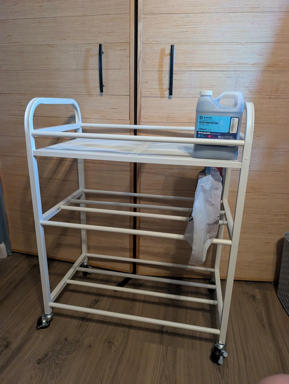 3D Printer Filament Storage Rack- Rolling Filament Spool Holders Racks with Wheels, Heavy Duty Metal Shelf for PLA/ABS/TPU/Nylon, Filaments Organzied for 3D Printing Studio, Office Workshop customer photo 1