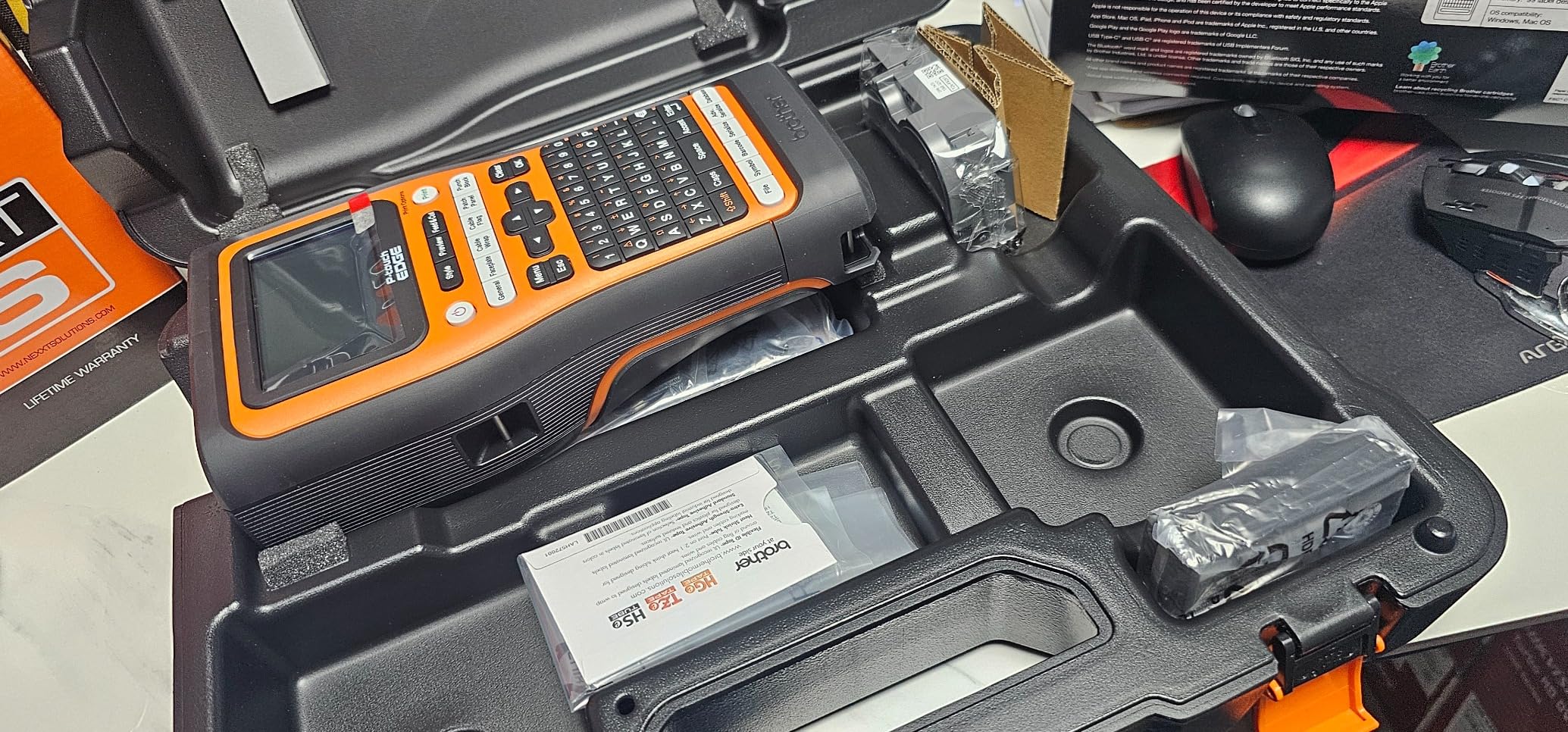 Brother PT-E560BTVP P-Touch Edge Handheld Industrial Label Printer with Bluetooth customer photo 1