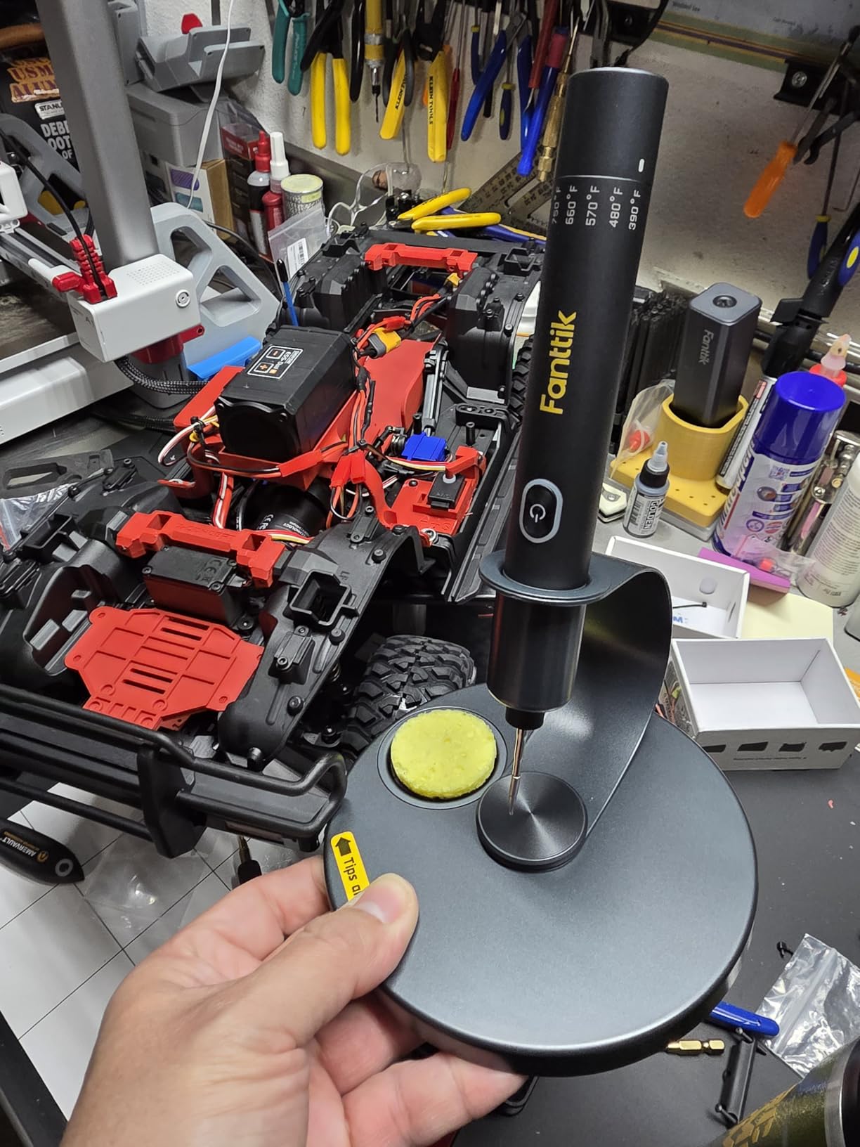 Fanttik T1 Max Soldering Iron Kit, Cordless Soldering Iron, 7 Seconds Fast Heating (390°F-840℉), Auto Sleep, 4 Precision Soldering Tips (C210), 360° Swivel Stand customer photo 2