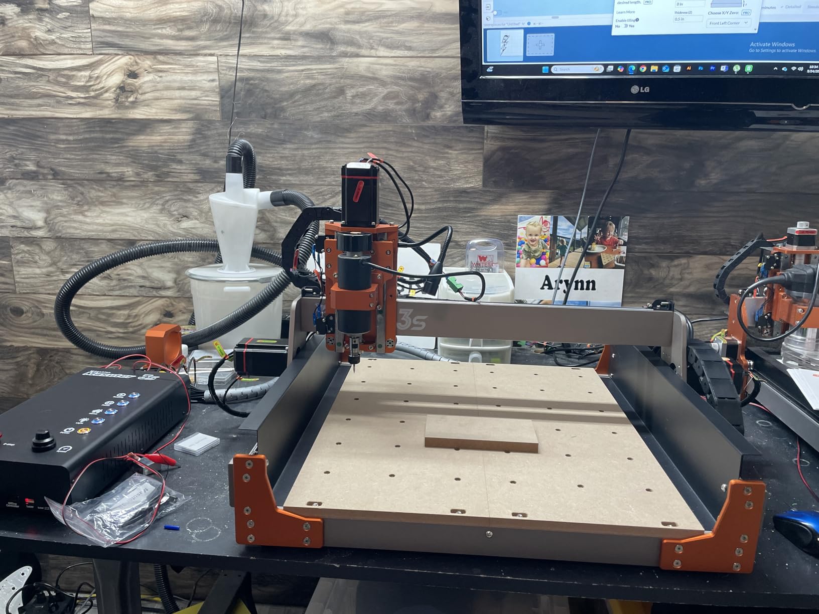 FoxAlien Masuter 3S CNC Router Machine with NEMA 23 Closed-Loop Stepper Motor, 400W Spindle 3 Axis Engraving Milling Machine customer photo 2
