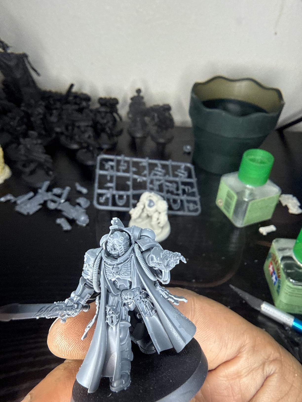 LED Magnifier Desk Lamp with Stand and Clamp, 3 Color Modes & Stepless Dimming 5-Diopter Glass Lens, Adjustable Swivel Arm - Magnifying lamp for Close Work, Repair, Crafts customer photo 1