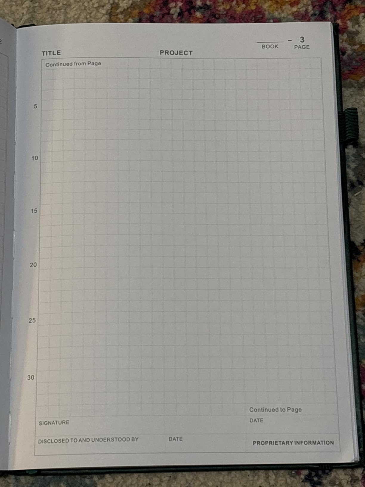 JUBTIC Engineering Notebook for Project Organization - Engineering Graph Paper Notebook Lab Notebook Composition Notebook - Stay Organized and Productive - (8.5