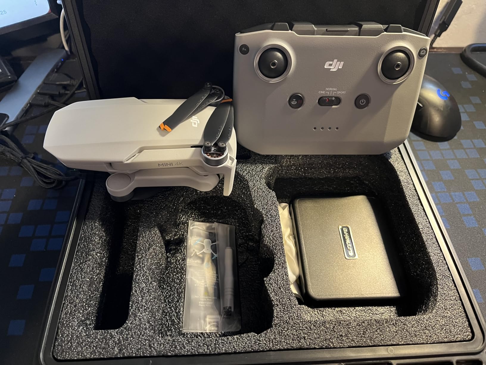 Drone Case for DJI Mini 4K: Waterproof Hard Travel Cases with Custom Foam for DJI Mini 2/2 SE Fly Combo customer photo 2