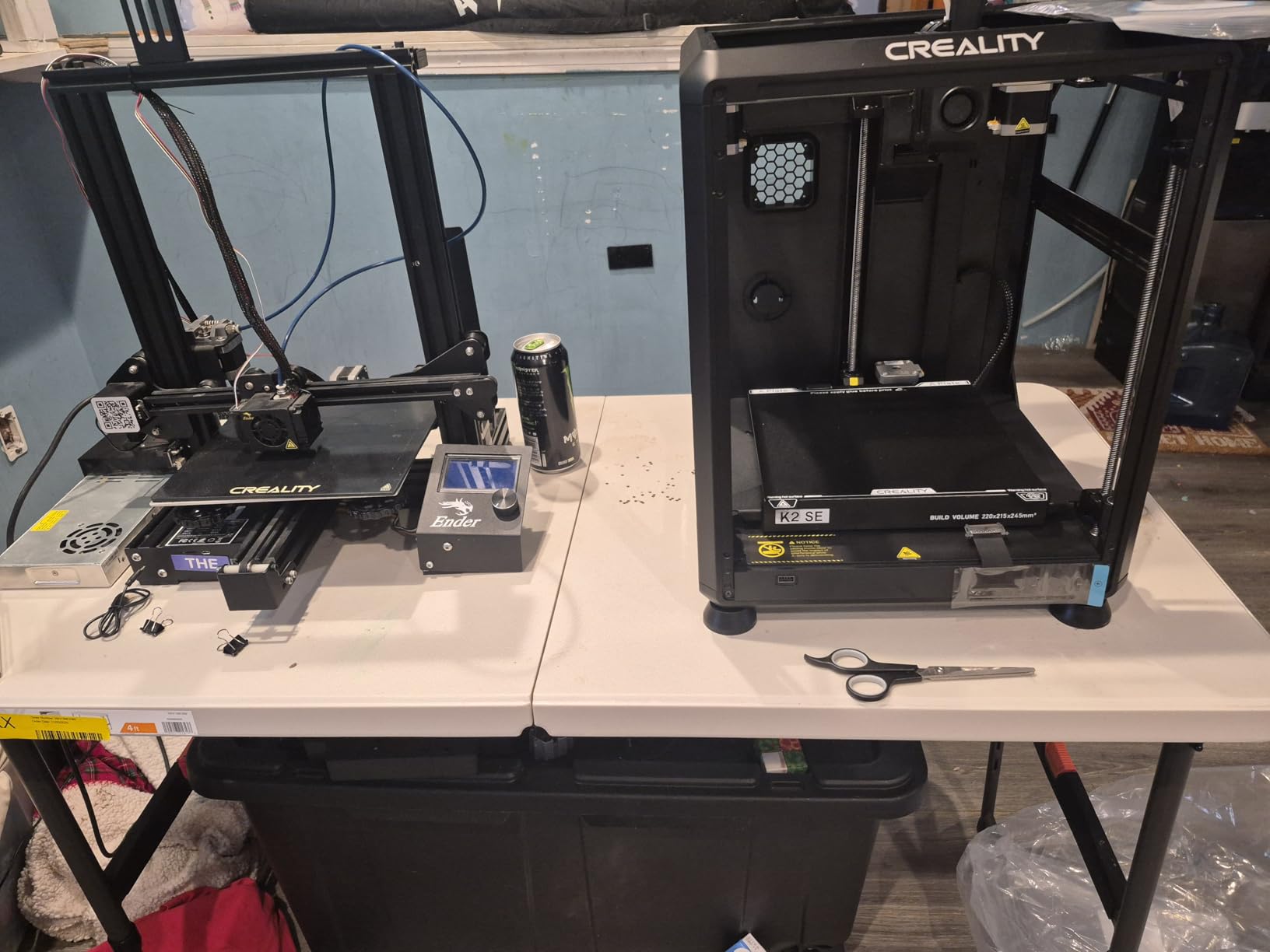 Creality K2 SE 3D Printer, 500mm/s High-Speed Printing, Support Multi Color 3D Printing Needs CFS, Solid Metal Build, Auto Leveling, Direct Drive Extruder, Quick-Swap Nozzle, 220×215×245mm Print Size customer photo 1