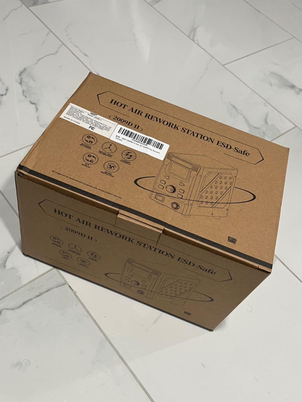 WEP 2009D-II Hot Air Soldering Station, Hot Air Rework Station with Detachable Soldering Heat Gun, 4 Preset Channels, Digital LED Display, Adjustable Temperature 212-896°F, PID Temp Stabilization customer photo 1