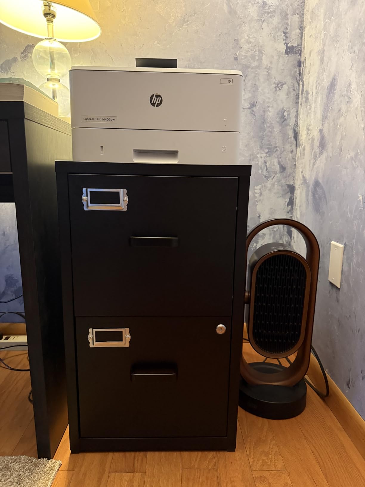 BYNSOE 2 Drawer File Cabinet with Lock Vertical Filing Storage Cabinet Office Home Steel Vertical File Cabinets for Letter Size File Cabinet Locked, Assembly Required customer photo 1