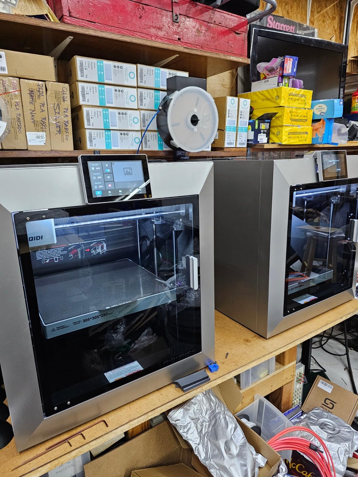 QIDI PLUS4 3D Printer, Max 600mm/s High-Speed Printing, 65℃ Chamber Heat, Fully Auto Leveling, 370°C Direct Extruder with Integrated Nozzle, Support PPS-CF Filaments, Large Print Size 12