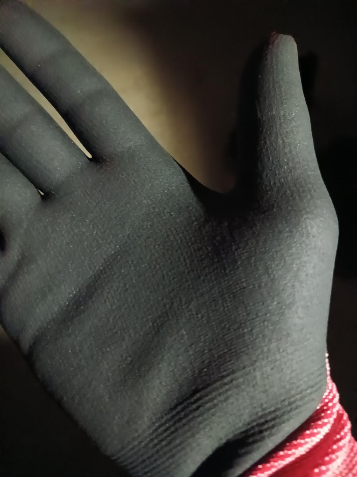 DULFINE Safety Work Gloves for Men & Women, MicroFoam Nitrile Coated Nylon Black Grip for General Purpose, 3/6/12/36 Pairs customer photo 1