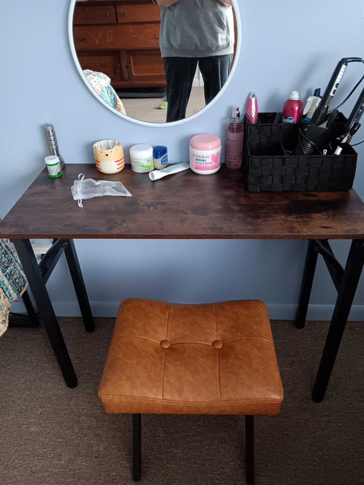 TEMI Small Computer Desk Folding Table - 35.8