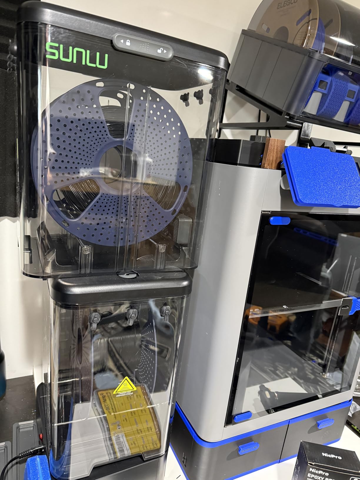 SUNLU Carbon Fiber Filament, PETG-CF 3D Printer Filament 1.75mm, Excellent Mechanical Properties, High Impact Strength, Heat-Resistant, Fit Most FDM Printers, PETG CF 1KG Spool. (Matte Black) customer photo 1