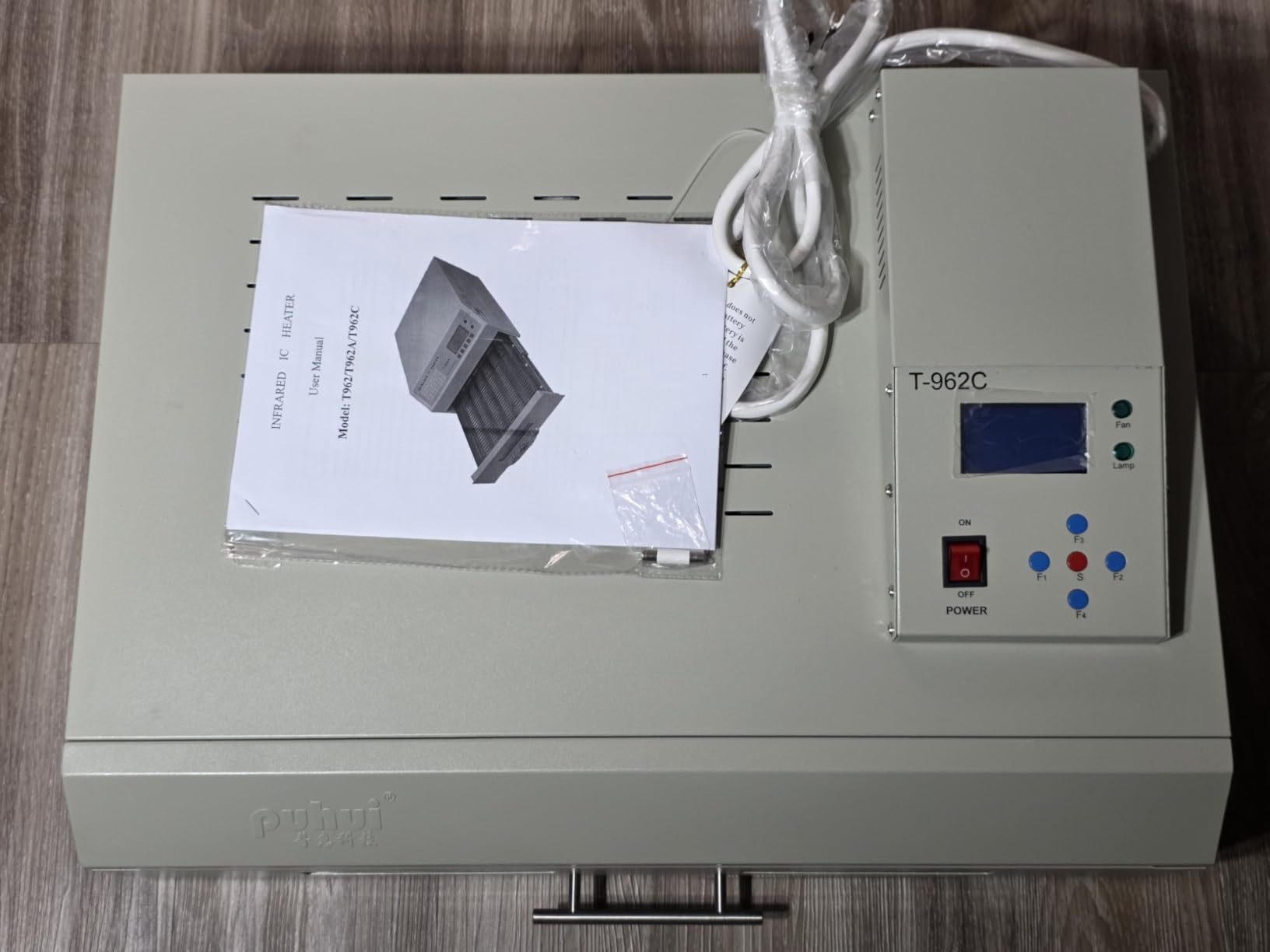 INTBUYING 110V Reflow Oven T962C 2900W Micro-computer Control Reflow Soldering Machine with 23.6x15.7 Inch Soldering Area Drawer Type Lead Infrared IC Heater customer photo 1