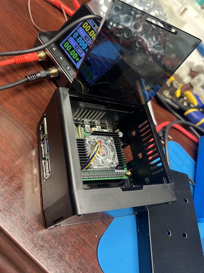 ElectroCookie Mini PC Case for Raspberry Pi 5 with Active RGB Lighting Cooler customer photo 1