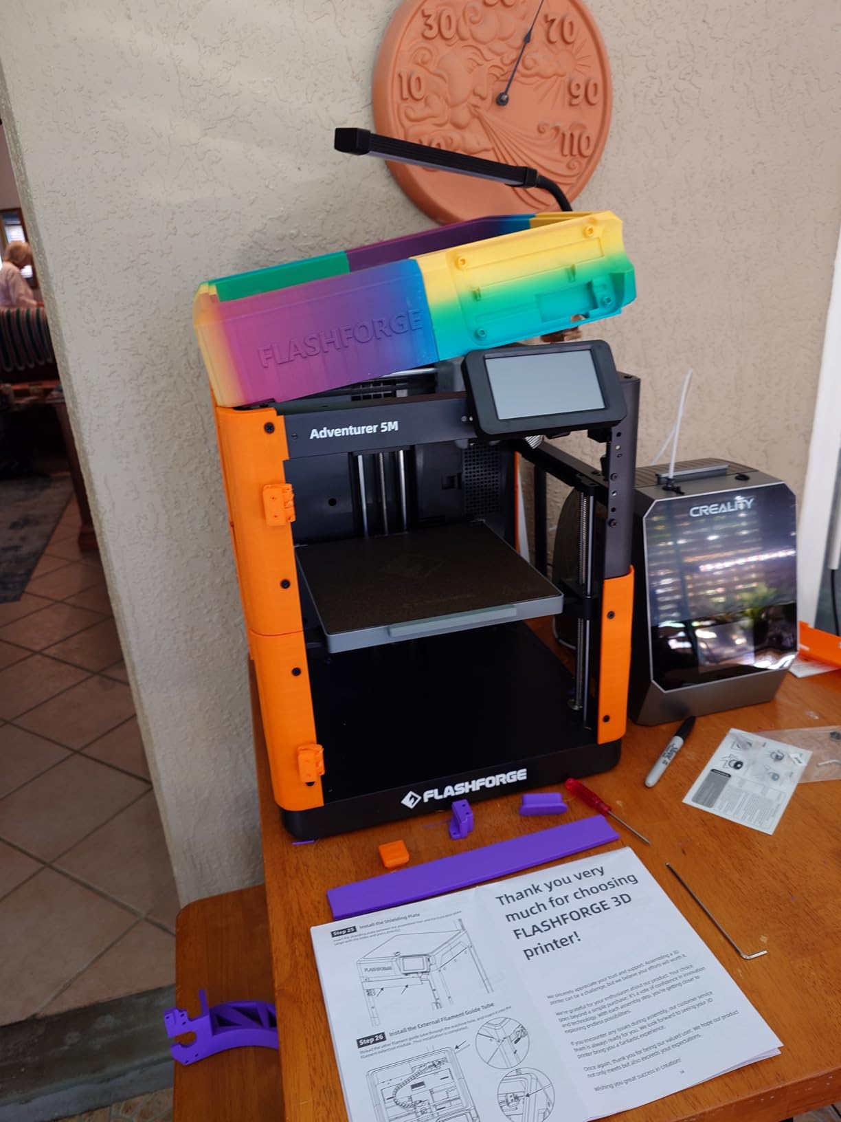 FLASHFORGE AD5M 3D Printer Fully Auto Calibration Print with 1-Click Max 600mm/s Speed customer photo 2