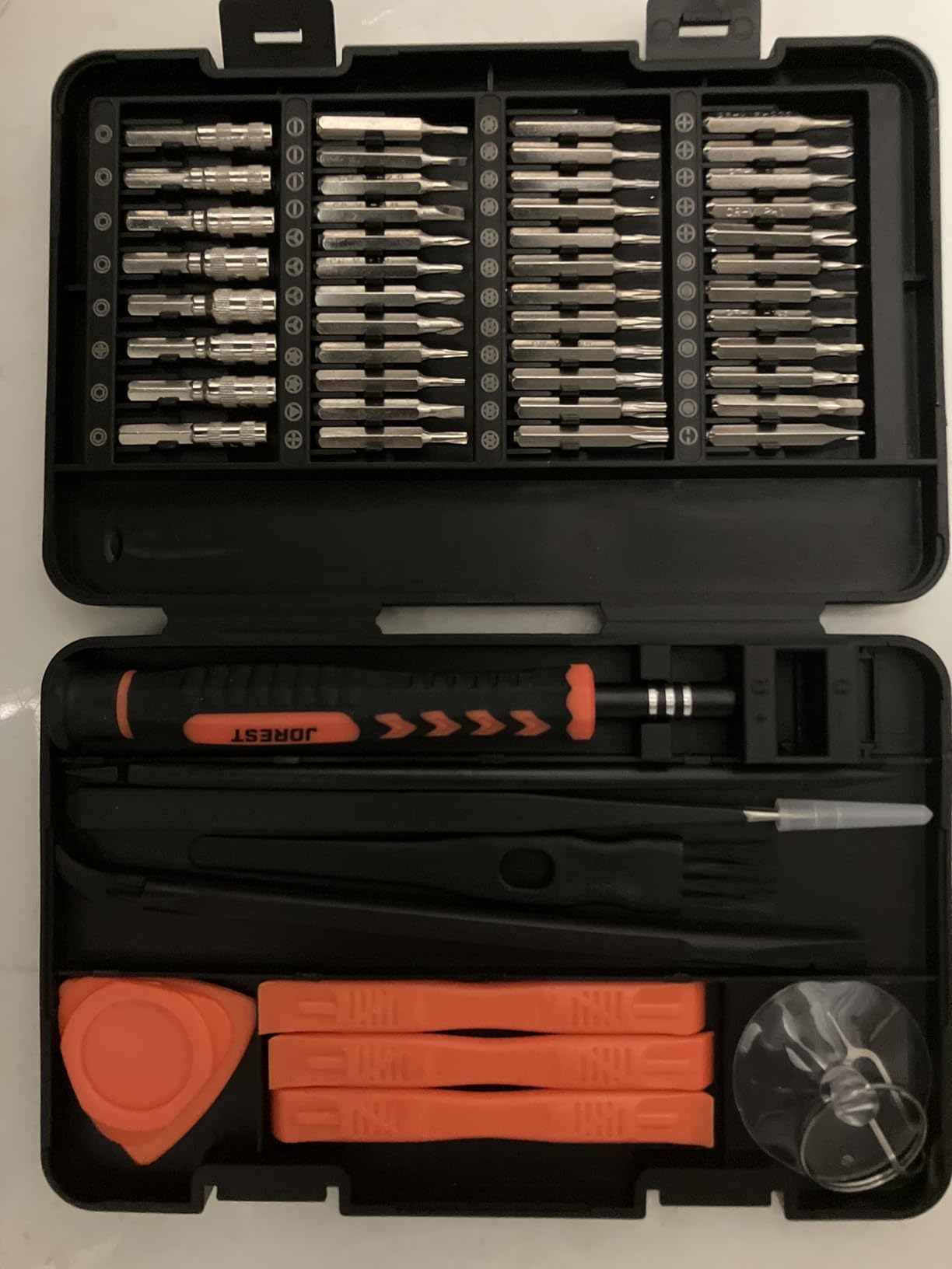 JOREST 59Pcs Small Precision Screwdriver Set with Torx T5, T6, T8, Mini Repair Tool Kit for Macbook, Computer, Laptop, iPhone, PS4 PS5, Xbox, Switch, Eyeglasses, Watch, PC, Ring Doorbell, Electronic customer photo 1