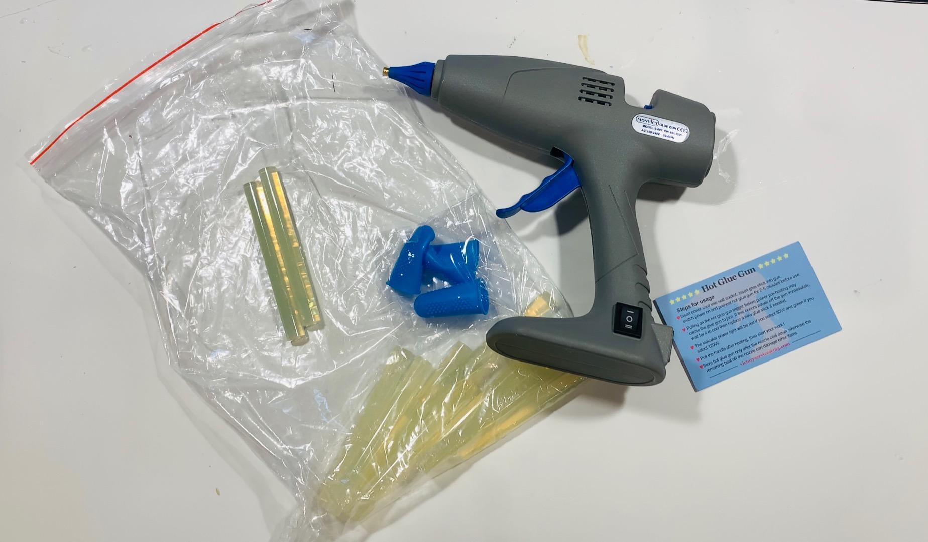 MONVICT 100W Cordless Glue Gun for Milwaukee 18V Battery, Upgraded Digital Temperature Adjustable Handheld Electric Power Full Size Heavy Duty Hot Glue Gun with 10 Glue Sticks (Tools only) customer photo 2