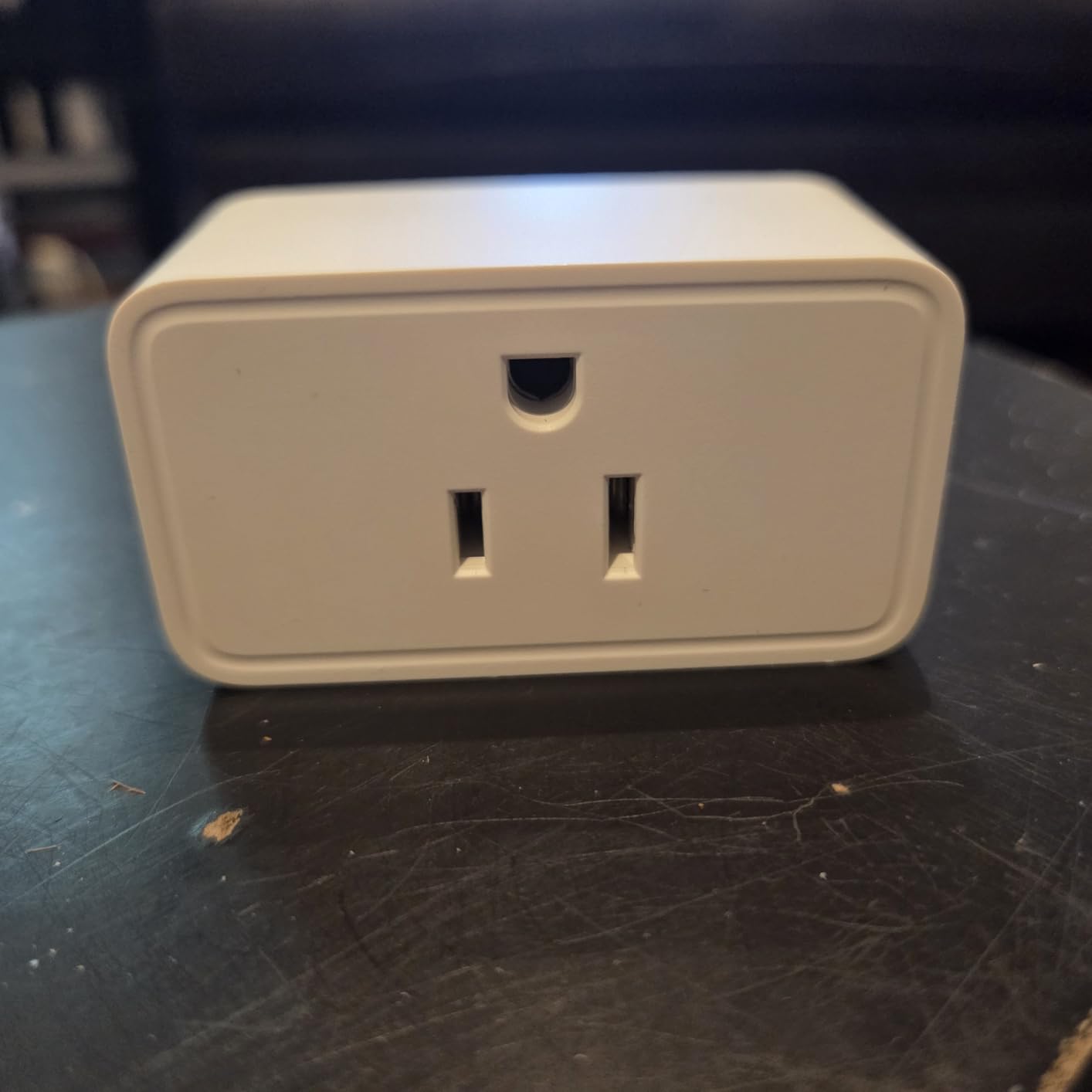 Amazon Basics Smart Plug, Matter Compatible, Compatible with Amazon Alexa, Google Home, Apple HomeKit, Voice Control, Control Appliances, Matter Hub Required, 2.4 GHz Wi-Fi Only, 1-Pack, White customer photo 1