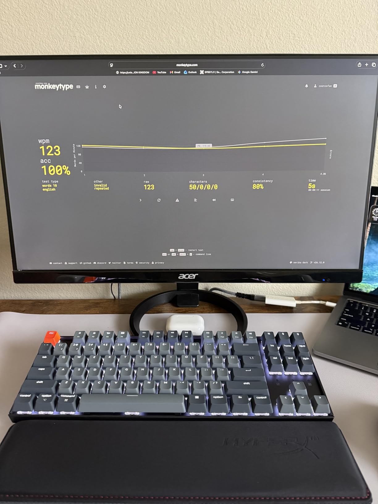 Keychron K8 Wireless Mechanical Keyboard with Silent Red Switch - TKL 87 Keys customer photo 2