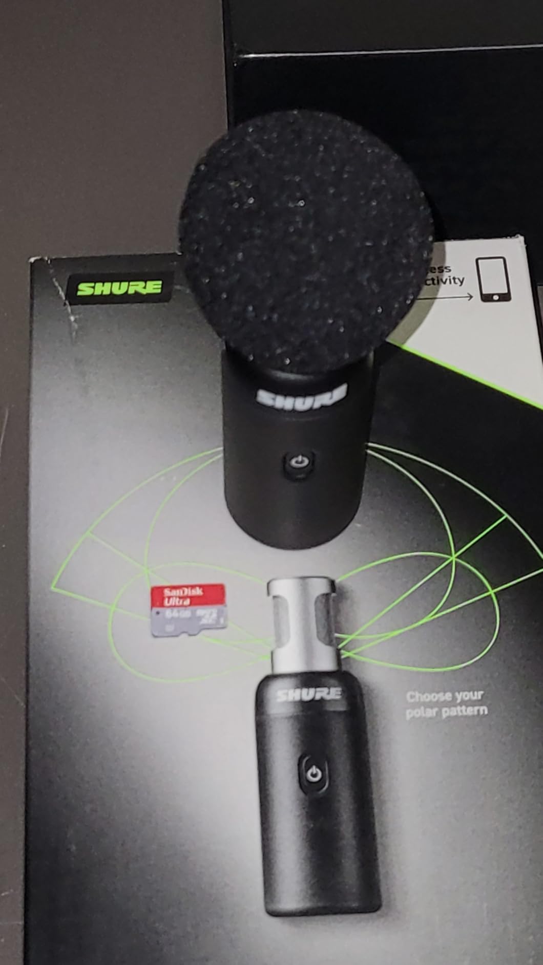 Shure MoveMic 88+ Wireless Microphone Video Kit - Pro Audio Recorder for Film/Field Recording Interviews, Stereo Mic 4 Polar Patterns | Compatible with iOS/Android via Motiv App (MV88+W-KIT-Z7) customer photo 2