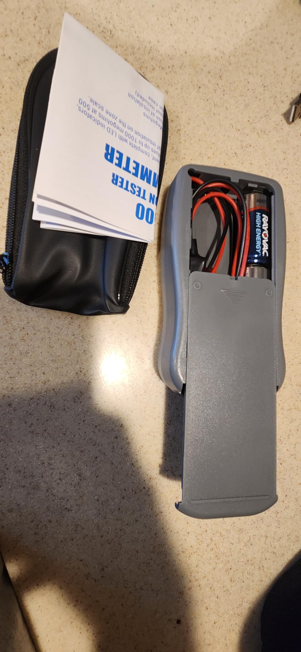 M500 Insulation Tester MEGOHMMETER, Compatible with Supco M500 Electronic Megohmmeter, Multimeter Tester, Compressor Tester HVAC, Battery Operated, 1000 Megohms at 500 Volts, with Soft Carrying Case customer photo 1