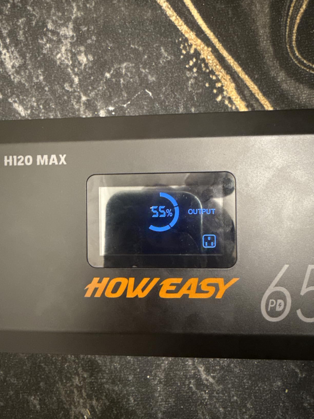 HOWEASY Portable Power Station,135W(270W Peak) Solar Generator,Power Bank with AC Outlet and 65W PD Output,98Wh Lithium Battery Backup with LED Light For Camping, Home Backup Outdoor Emergency customer photo 1