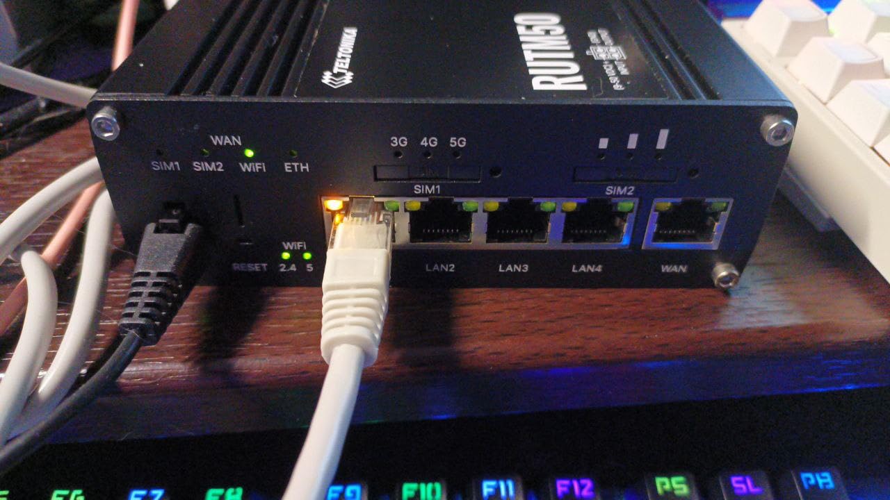 Teltonika RUTM50 5G Industrial Router - Dual SIM Failover, WiFi 5, Gigabit Ethernet, VPN & RMS Support customer photo 1