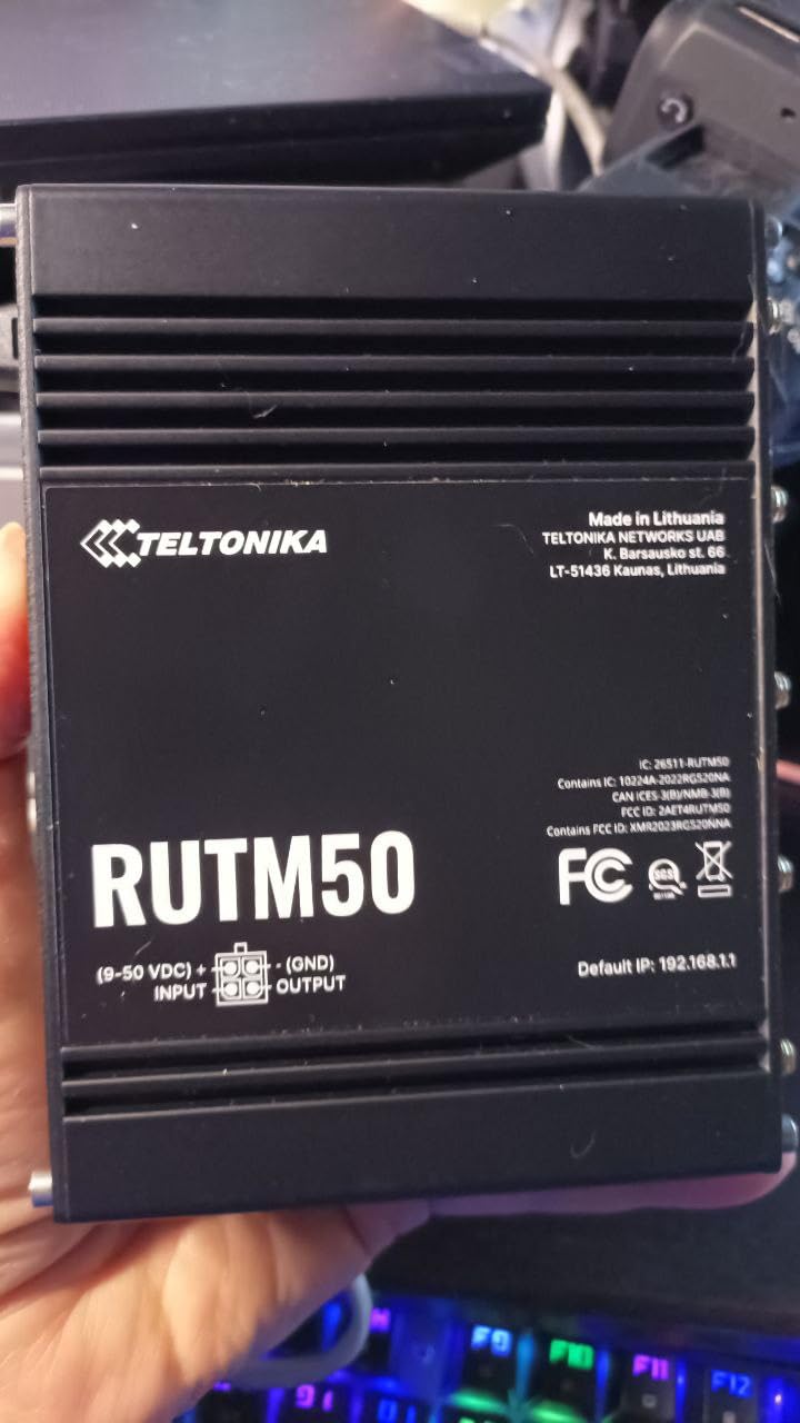 Teltonika RUTM50 5G Industrial Router - Dual SIM Failover, WiFi 5, Gigabit Ethernet, VPN & RMS Support customer photo 2