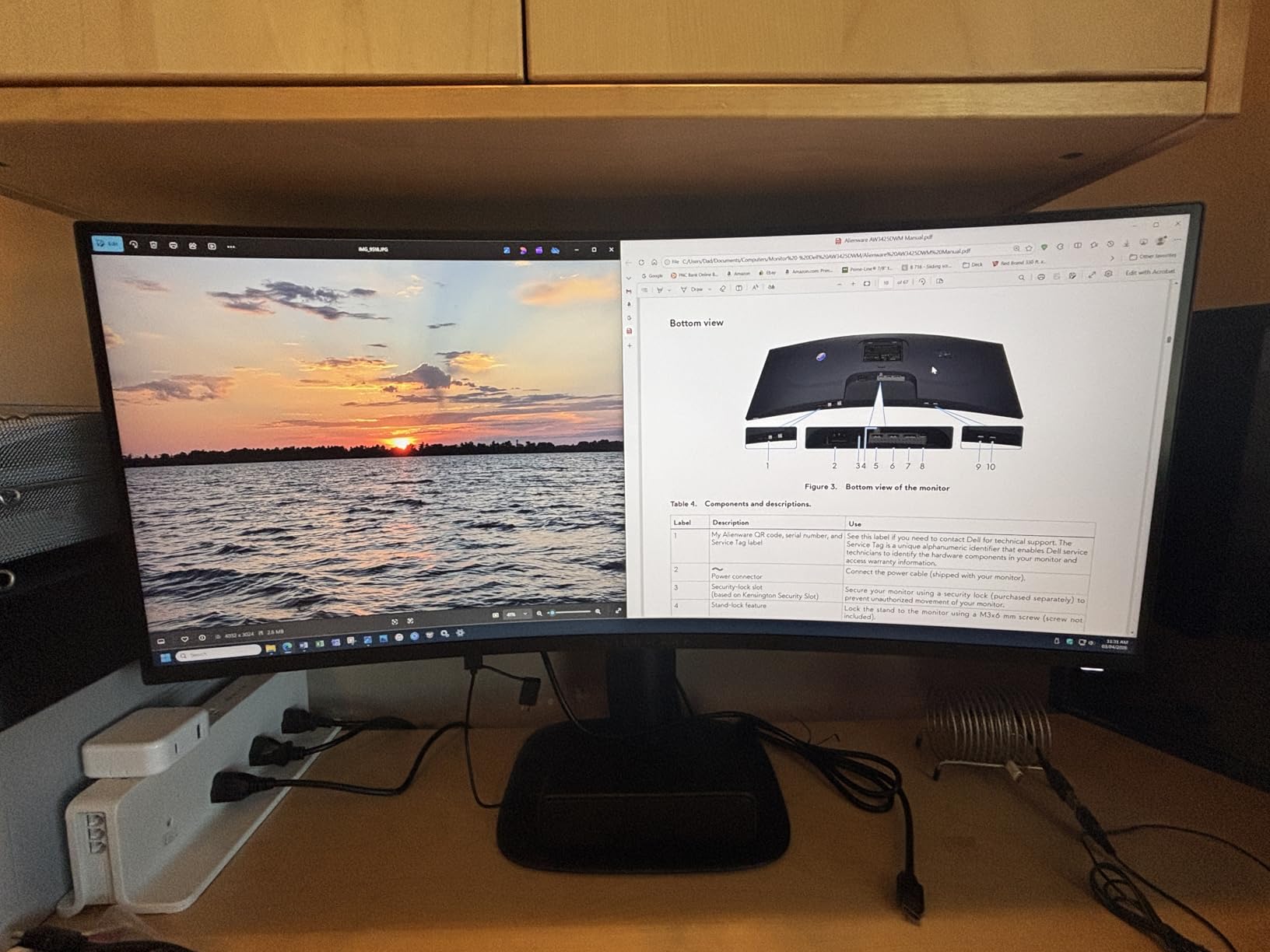 Alienware 34 Curved Gaming Monitor - AW3425DWM - 34-inch WQHD 180Hz 1ms Display, 1500R, AMD FreeSync Premium, VESA AdaptiveSync customer photo 1