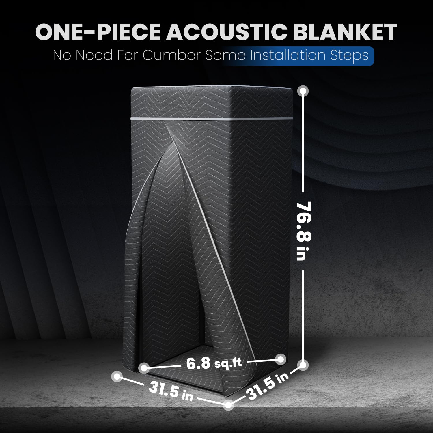 Portable Vocal Booth, Echo-Free Recording Booth Sound Proof Shield, Foldable Isolation Booth with Travel Bag for Voice Over, Podcasting, Music, Home Studio customer photo 2