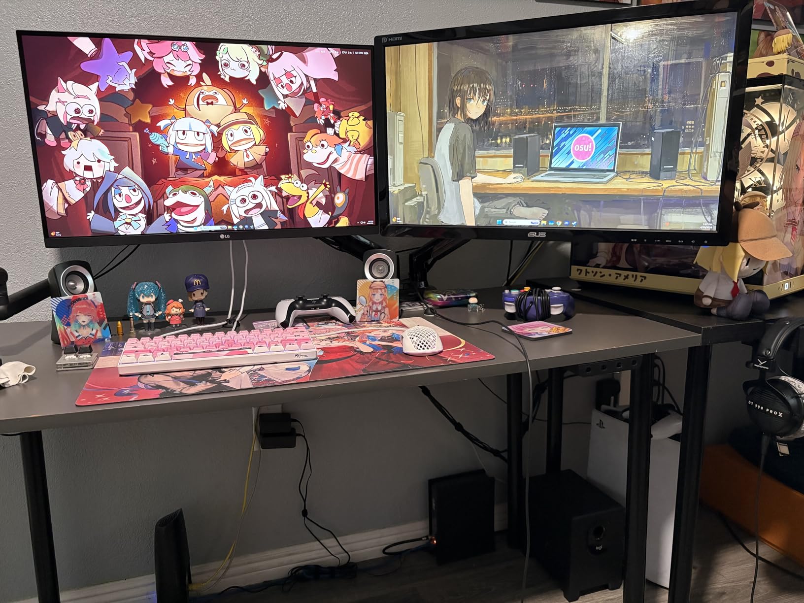 Cable Management, 25'' Cable Management Under Desk No Drill, Metal Cord Organizer with Clamp for Standing Desk, Cable Organizer for Home Office, Black customer photo 1