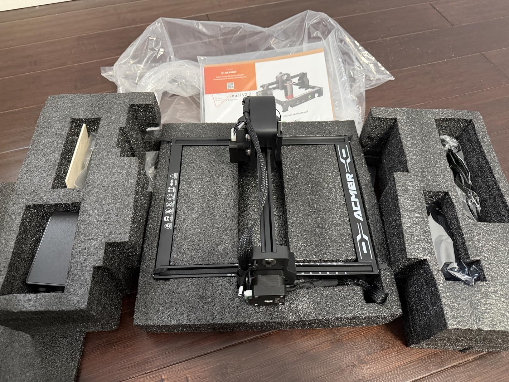 ACMER S1 Laser Engraver 3500mW, Compact Desktop Engraving & Cutting Machine for DIY Crafts, Small Business & Makers, 130x130mm Work Area, 0.04mm Detail Engraving for Wood, Acrylic customer photo 1