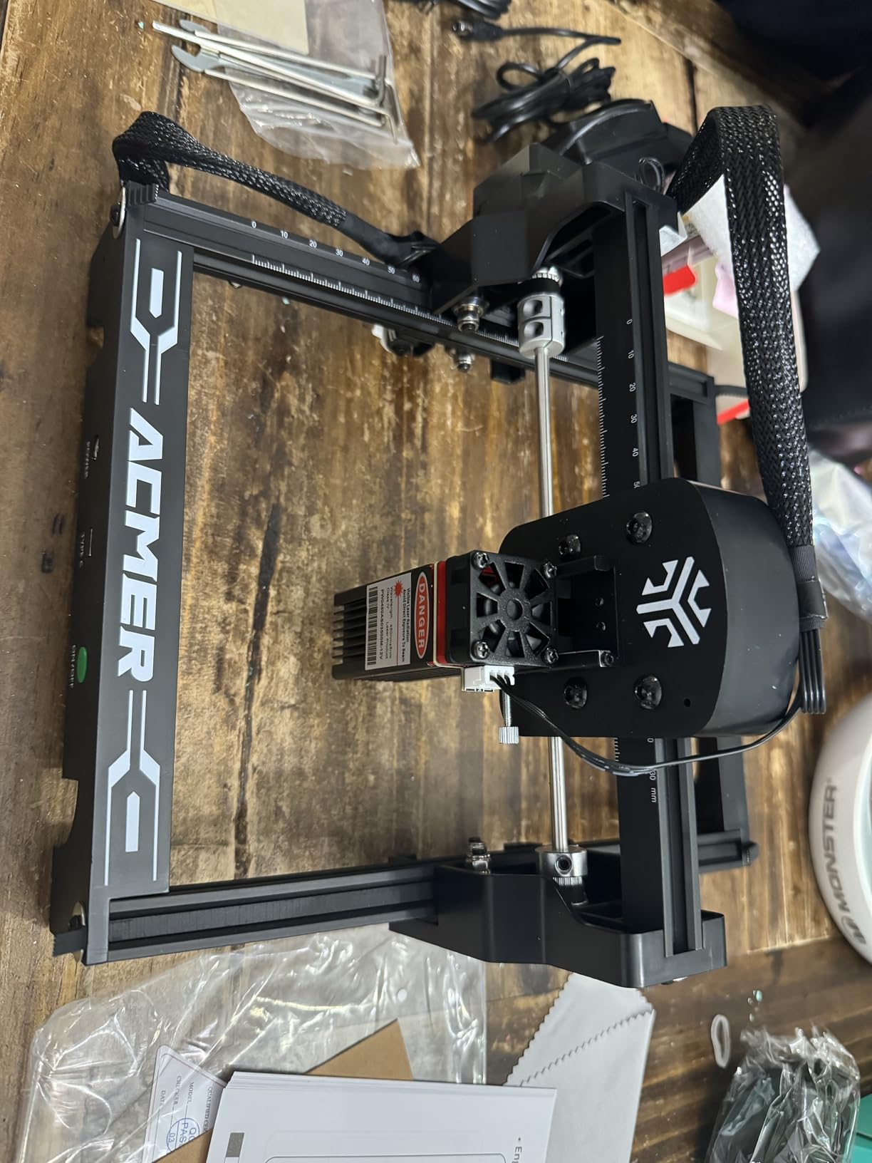 ACMER S1 Laser Engraver 3500mW, Compact Desktop Engraving & Cutting Machine for DIY Crafts, Small Business & Makers, 130x130mm Work Area, 0.04mm Detail Engraving for Wood, Acrylic customer photo 2