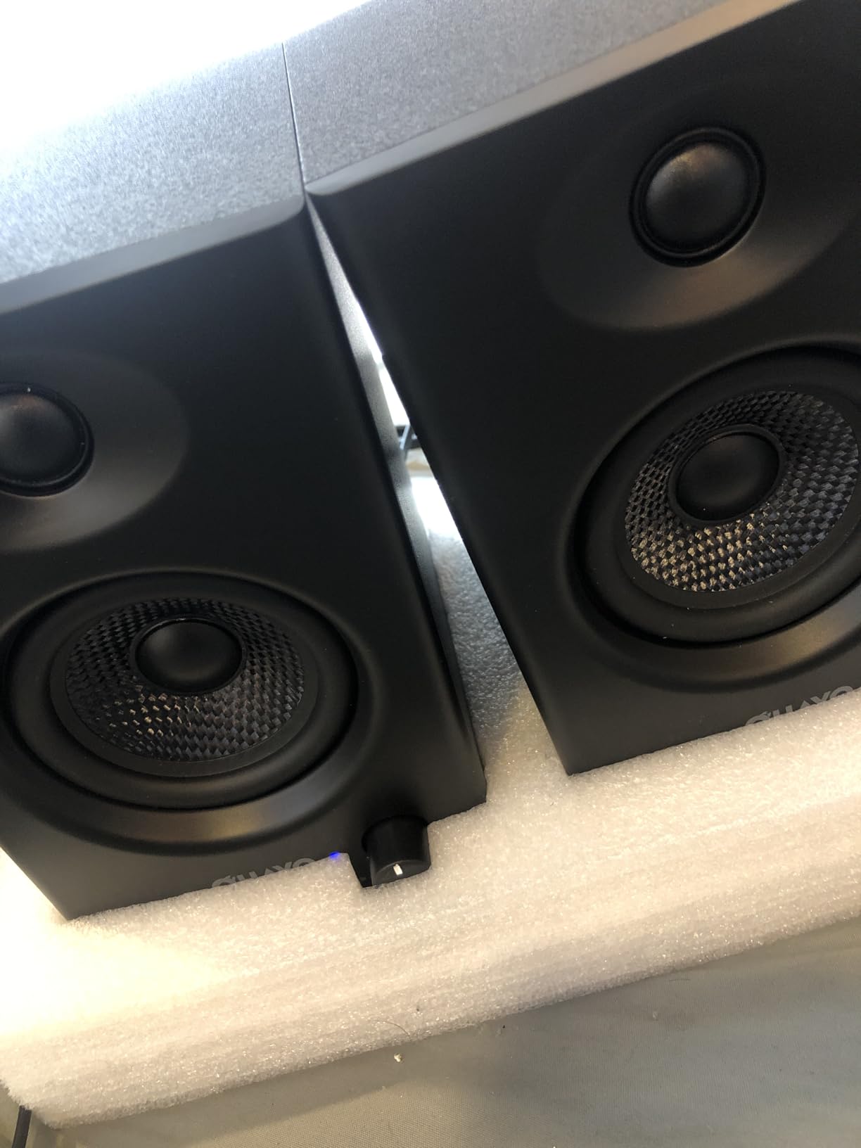OHAYO 60W Computer Speakers for Music and Gaming, Active Bluetooth 5.3, Stereo 2.0 Speakers for Desktop PC or Laptop, 3.5mm Aux RCA USB Input, 1 Pair, Black customer photo 2
