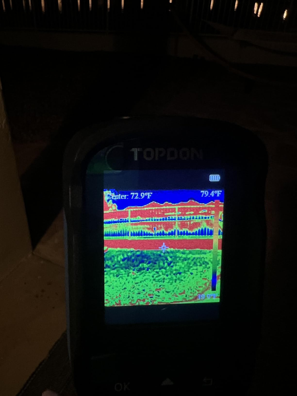 TOPDON TC004 Mini Thermal Imaging Camera, 240 x 240 TISR Resolution, 15-Hour Battery Life, 128 x 128 IR Resolution, 25Hz Handheld Infrared Camera with High/Low Temp Alerts, Auto Shutdown- Blue customer photo 1