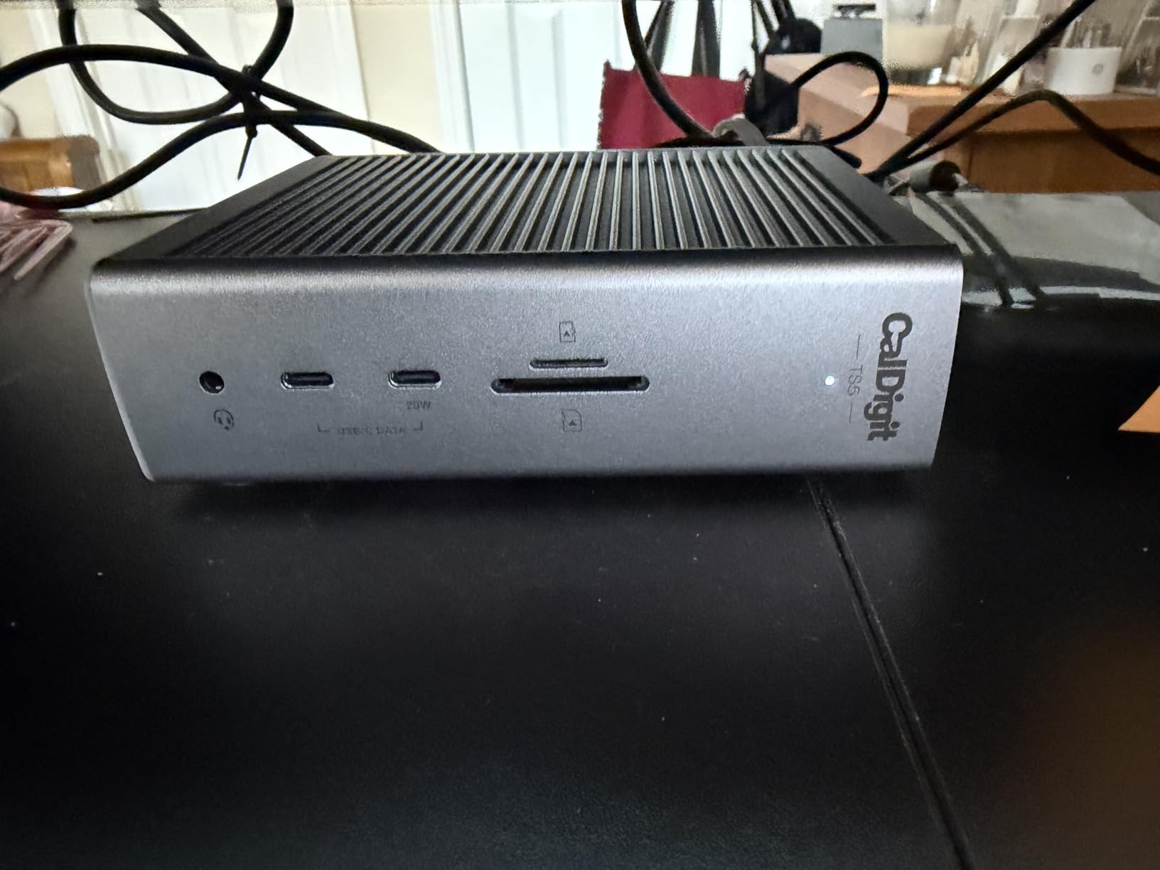 CalDigit TS5 PLUS - Thunderbolt 5 Dock - 20 Port, 10Gb Ethernet, 140W dedicated host Charging, TBT-5 x 3, USB 10Gb/s x10, Dual USB Controllers, Up to Two 8K 60Hz Displays customer photo 1