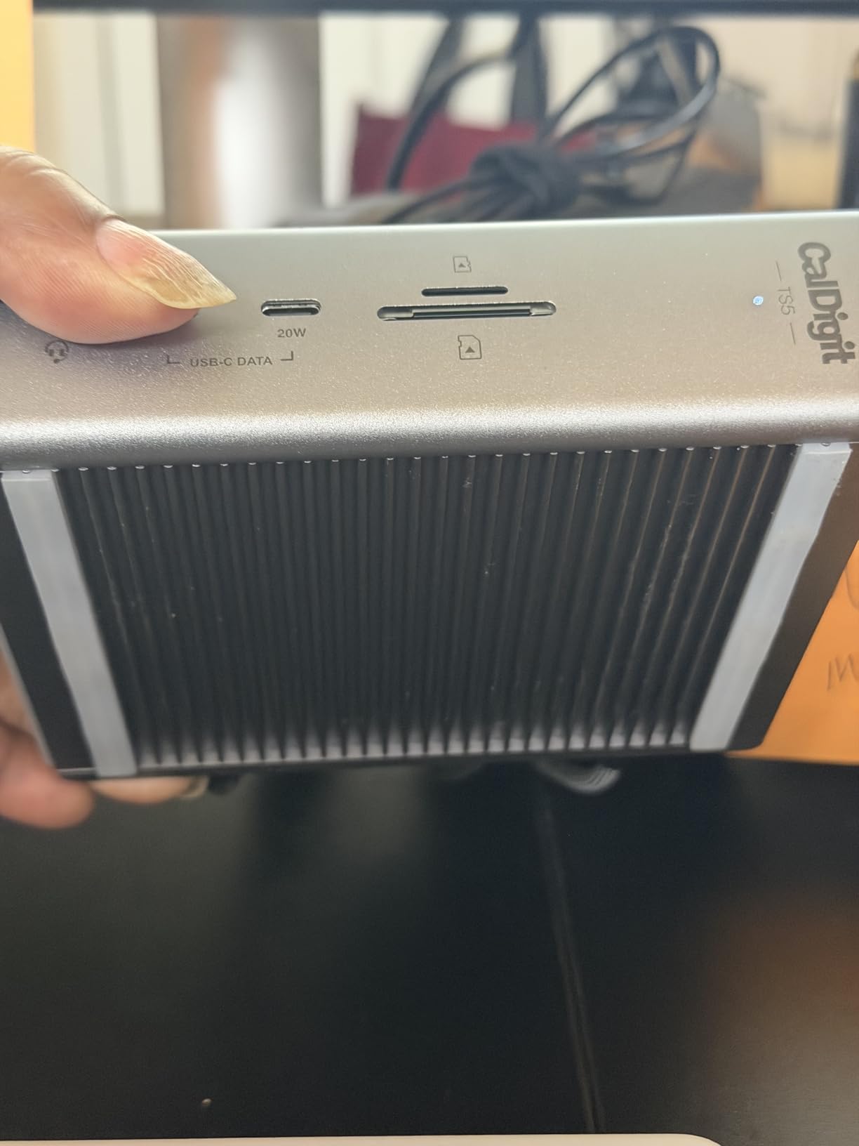 CalDigit TS5 PLUS - Thunderbolt 5 Dock - 20 Port, 10Gb Ethernet, 140W dedicated host Charging, TBT-5 x 3, USB 10Gb/s x10, Dual USB Controllers, Up to Two 8K 60Hz Displays customer photo 2