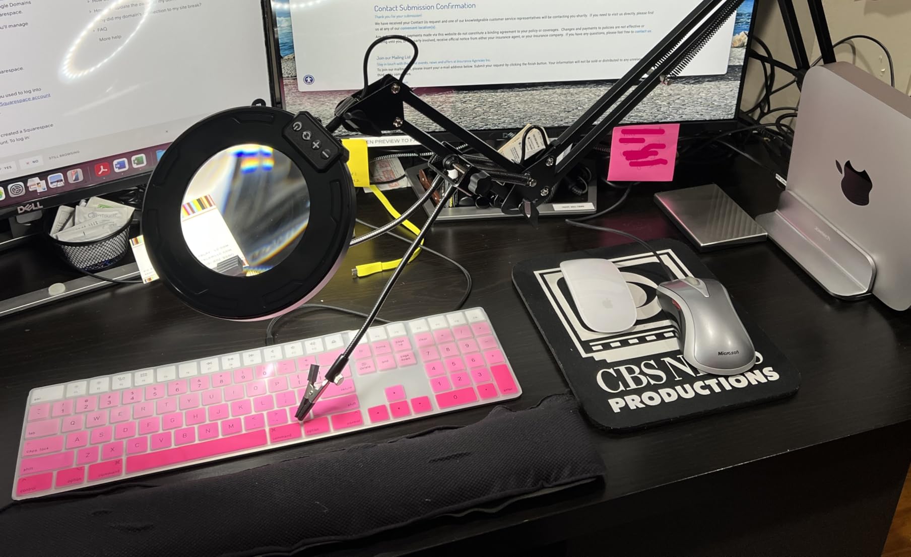 12X Magnifying Glass with Light and Stand, Ultra Long 3-Section Swing Arm, 5 Colors Helping Hands Magnifying Lamp, 4-Way Large Metal Clamp LED Lighted Magnifier Lamp for Craft Workbench Repair customer photo 2