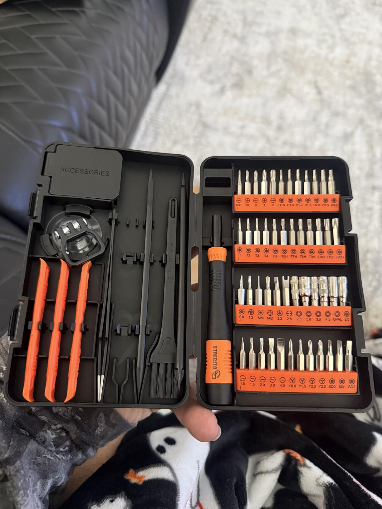 STREBITO Small Precision Screwdriver Set 64-piece with Torx, Triwing, Pentalobe, Electronics Repair Tool Kit for Computer, PC, Laptop, Macbook, Tablet, Phone, PS5, XBOX, Switch, Glass, Ring Doorbell customer photo 2