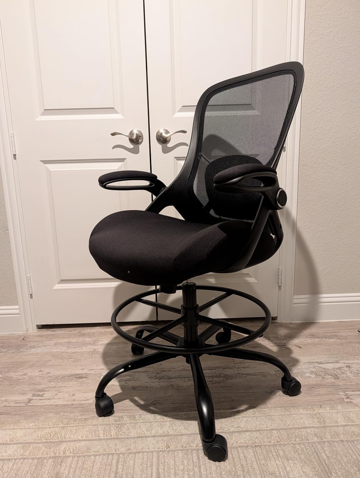 HYLONE 400lbs Big and Tall Heavy Duty Drafting Chair 5