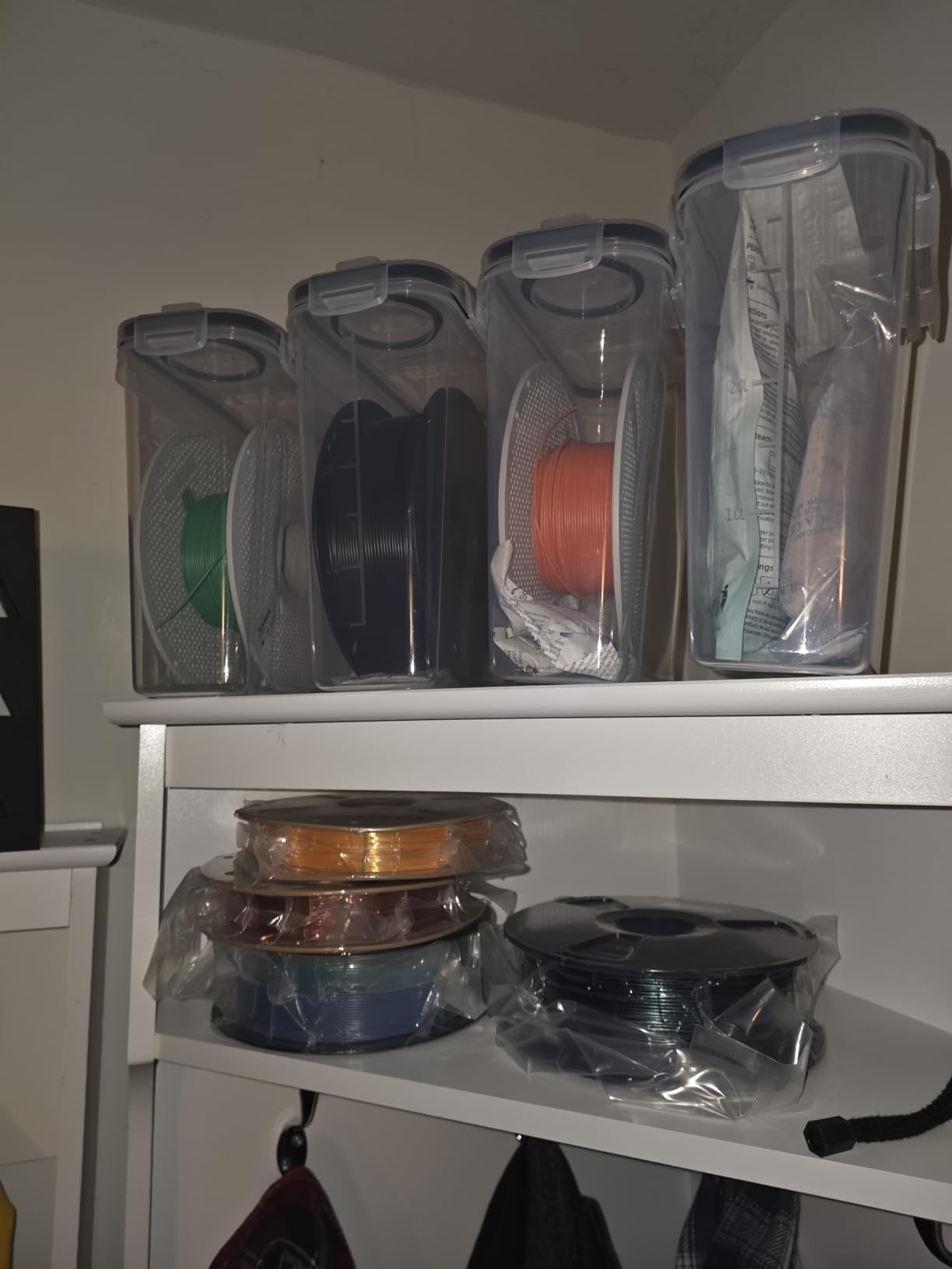 YOOPAI Filament Storage Box - 6 Pack Filament Container for 3D Printing Sealing and Protection - Portable Storage Box with Desiccants&Label for Home&Office,Water-Proof and Dust-Proof 4.0L customer photo 2
