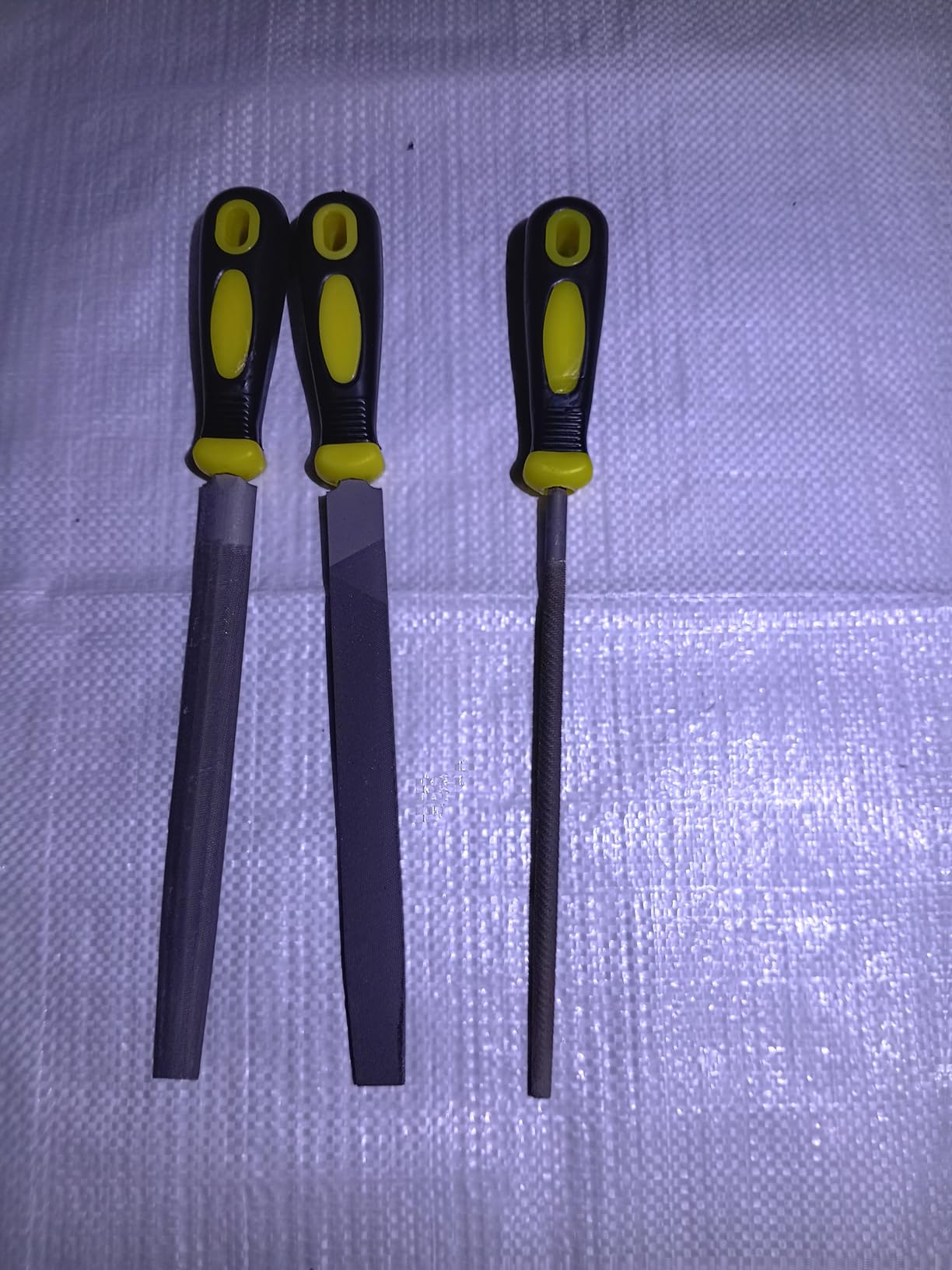 3Pcs Metal File Set, 8-Inch Professional High Carbon Steel Metal File, Includes Flat, Round, Half-Round Metal Files, Durable Hand Files Work for Metal Wood Smoothing Shaping Deburring customer photo 1