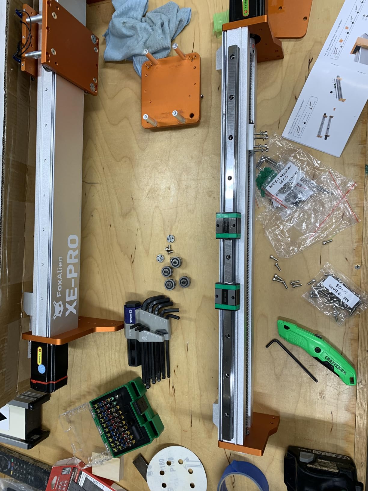 FoxAlien 1.5KW VFD Air Cooled CNC Spindle Motor Kit for CNC Router Machine, 65mm Diameter 24000 RPM Spindle for Wood Acrylic Aluminum Copper Carving Cutting customer photo 2
