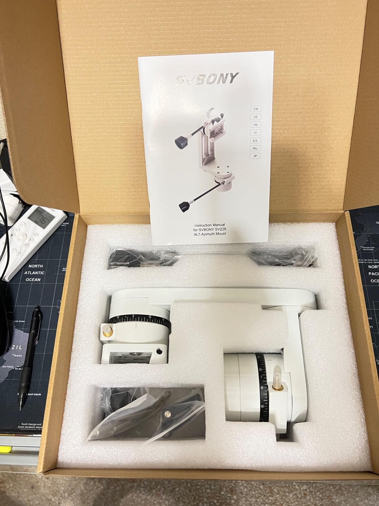 SVBONY SV225 Mini Alt-Azimuth Mount, Adjustable Telescope Alt-Azimuth Mount, Load-Bearing 5kg, No Empty Travel, CNC Hollow Structure, Lightweight Portable Altazimuth for Astronomy Beginners customer photo 1