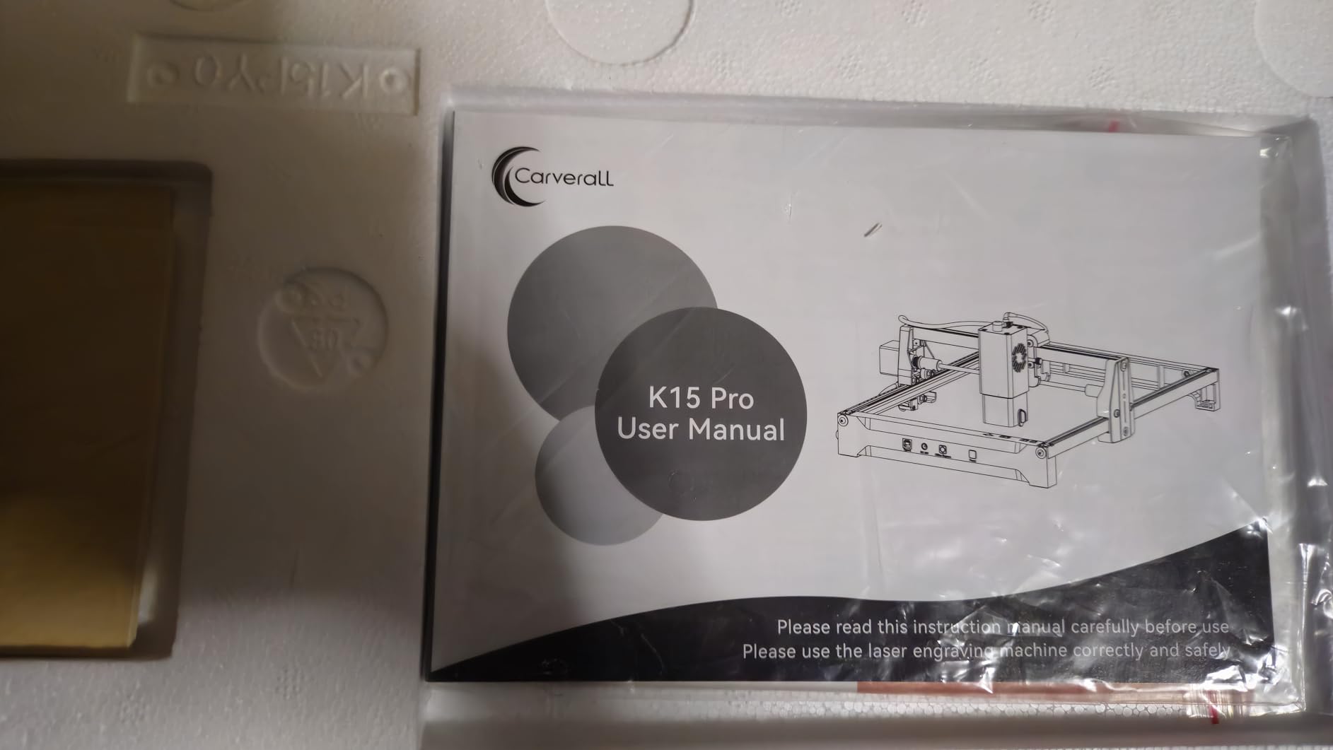 Carverall K15 Pro 5W Laser Engraving Machine for Beginners DIY High Accuracy 200x300mm (Near A4) Portable CNC Laser Cutter for Wood Coated Metal Acrylic Leather, 5000mW, Class 1 customer photo 1