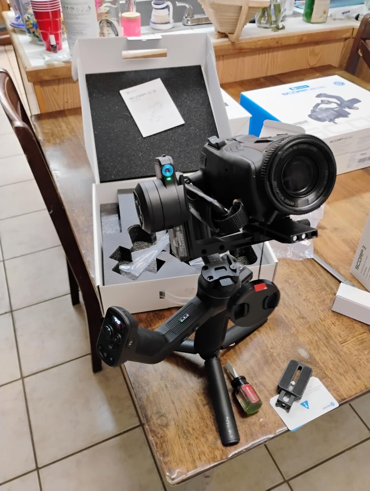 FeiyuTech SCORP-C2 AI Tracking Gimbal for Cameras, 3-Axis Stabilizer for DSLR/Mirrorless Camera Sony/Canon/Panasonic/Nikon/Fujifilm customer photo 1