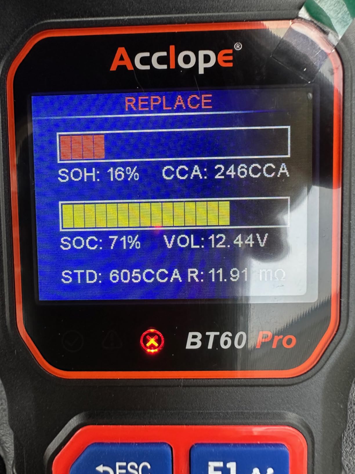 BT60 PRO Car Battery Tester 6V/12V/24V, 2-120Ah, 100-3000 CCA, Alternator & Starter/Charging System Analyzer, Automotive Load Test, QR Cloud Report (No App), for Car Truck Motorcycle Marine/RV customer photo 1