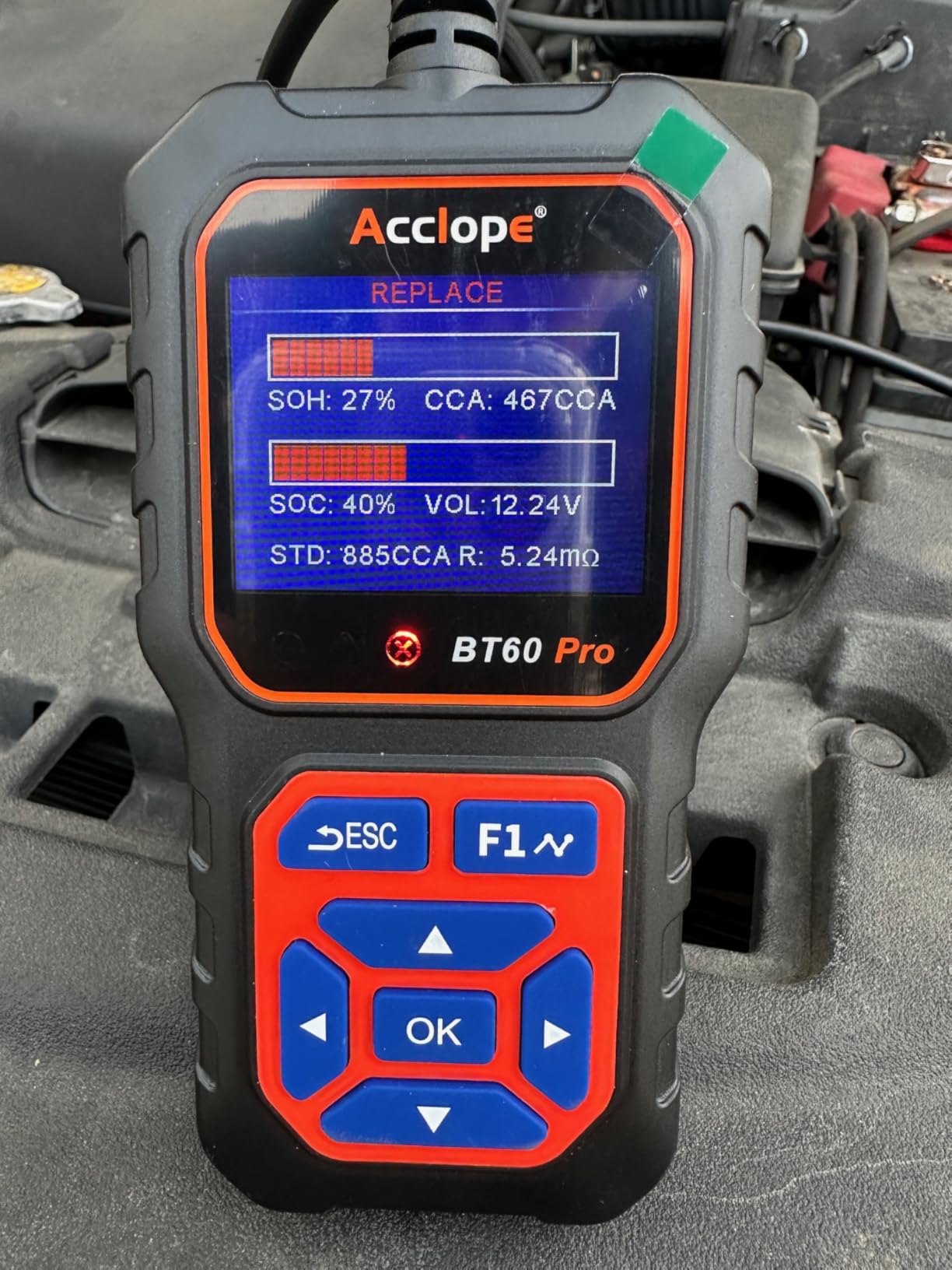 BT60 PRO Car Battery Tester 6V/12V/24V, 2-120Ah, 100-3000 CCA, Alternator & Starter/Charging System Analyzer, Automotive Load Test, QR Cloud Report (No App), for Car Truck Motorcycle Marine/RV customer photo 2